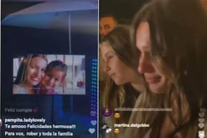 Las lágrimas de Pampita al ver un video de Blanca en el anuncio de su embarazo
