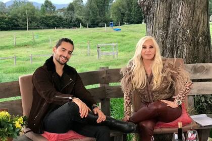 La conductora viajó a Medellín para compartir dos días con el cantante de "Felices los 4"