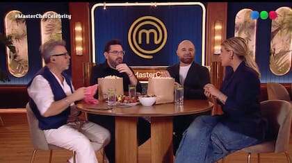 La conductora y los jurados de Masterchef Celebrity