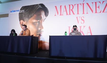 La conferencia de prensa de Kazuto Ioka y Rodrigo Calabrese, el entrenador de Fernando Martínez