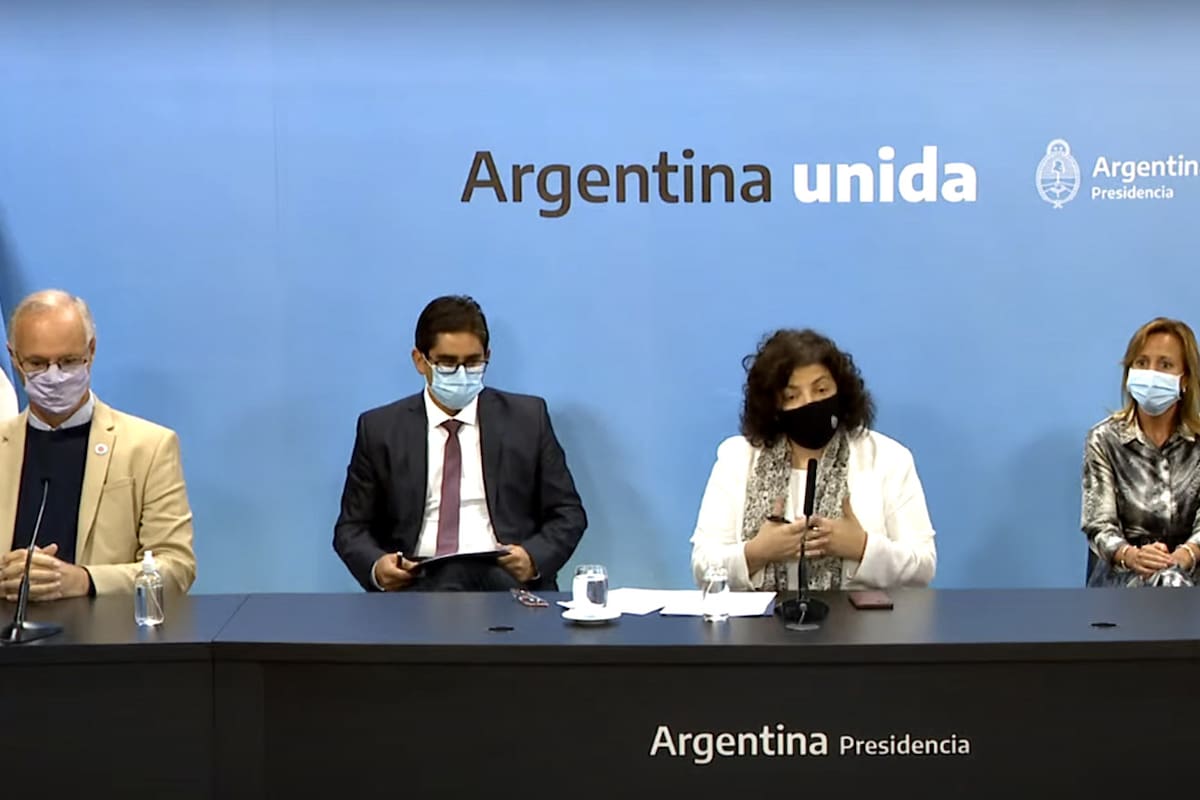 La conferencia de prensa de la ministra Vizzotti