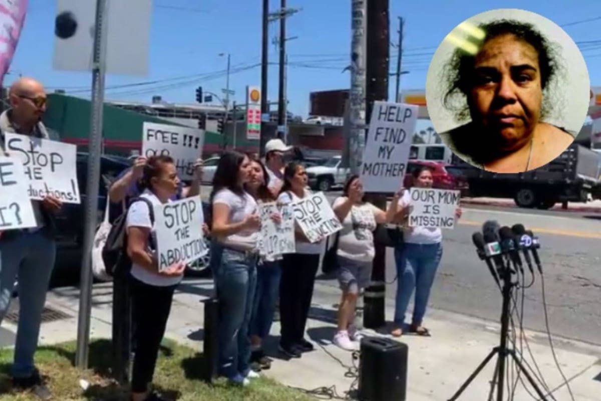 La conferencia de prensa donde se denunció el secuestro de la migrante
