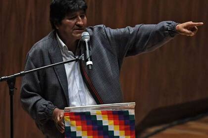 La conferencia interrumpida de Evo Morales fue realizada en el auditorio de la Universidad Autónoma de México