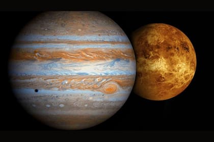 La conjunción de Venus y Júpiter tuvo su punto máximo el sábado (Archivo)