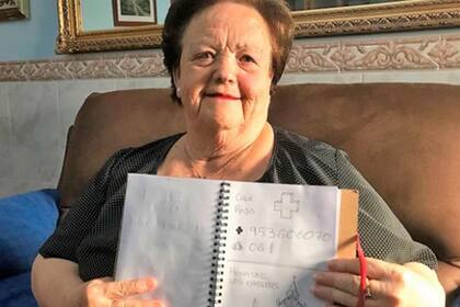 La conmovedora historia de Encarna y la agenda que hizo su nieto