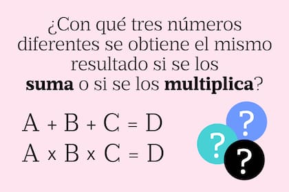 La consigna del acertijo matemático de hoy.