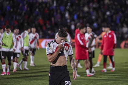 La constante imagren de river en este torneo: final con derrota