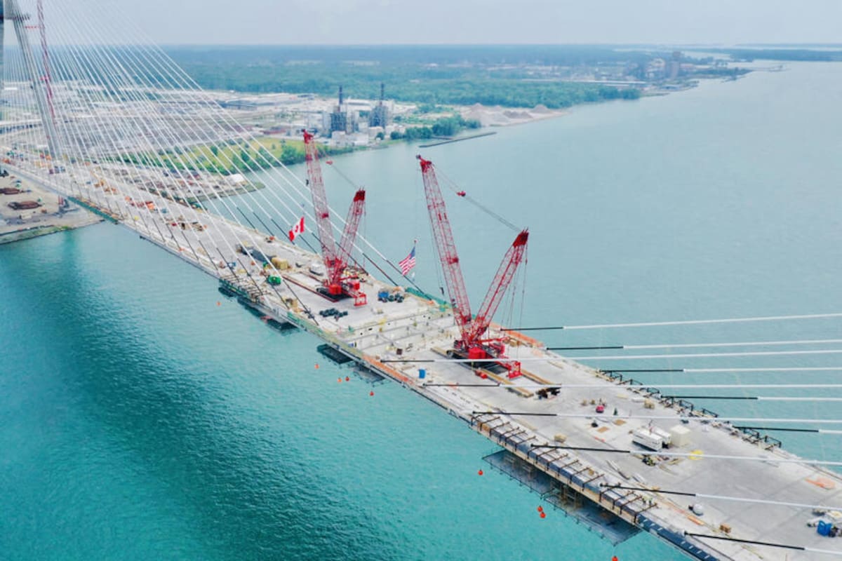 La construcción del puente Gordie Howe