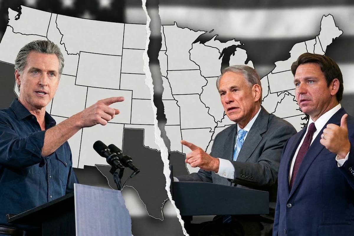 La controversia entre Newsom, Abbott y DeSantis por los impuestos