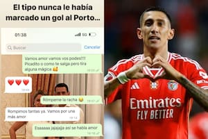 La conversación por WhatsApp de Jorgelina Cardoso y Ángel Di María en la previa a la Supercopa de Portugal