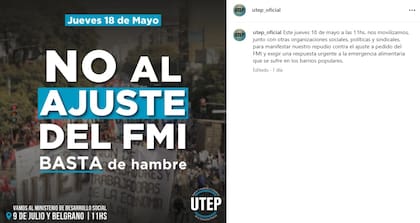 La convocatoria de la UTEP