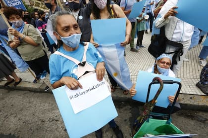 #LaMayoríaCeleste fue el hashtag utilizado en las redes sociales para compartir material de la marcha