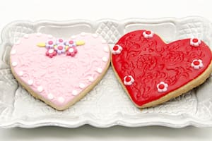 La cookies con forma de corazón, un clásico del 14 de febrero.
