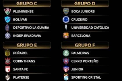 La Copa Libertadores ya conoce la conformación de los grupos para su edición 2026