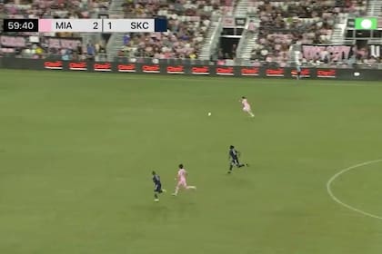 La corrida de Facundo Farías para el tercer gol de Inter Miami ante Kansas City