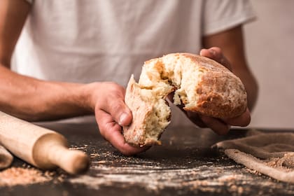 La corteza se forma por la deshidratación del borde del pan, lo que genera la reacción de Maillard