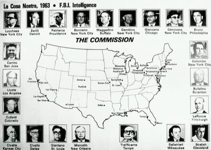 "La Cosa Nostra" es el término utilizado para referirse a la mafia siciliana que se estableció en Estados Unidos, especialmente en Nueva York. Literalmente significa "nuestra cosa" en italiano y se refiere a la organización criminal y su cultura del secreto, la lealtad y el código de honor entre sus miembros. "La comisión" es un Consejo de Administración mafioso encargado de supervisar las actividades de la mafia en los Estados Unidos y actúa como mediador de conflictos entre familias