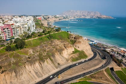 La costa de Lima, Perú