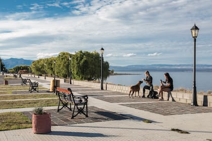 La costanera de Los Antiguos.