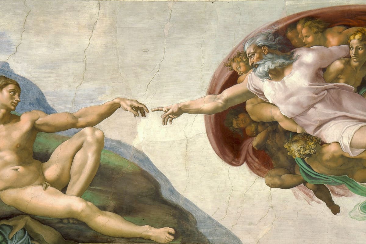 "La Creación de Adán", de Miguel Ángel, un artista con el poderío de la belleza capaz de generar el síndrome de Stendhal