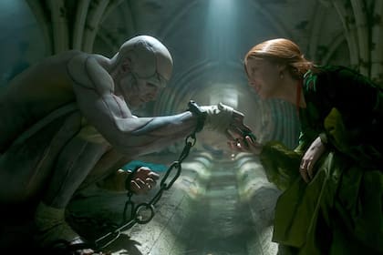 La Criatura y la heroína, en la versión de "Frankenstein" de Guillermo del Toro