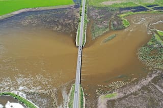 Un puente sobre la ruta nacional 205 es un “tapón” y piden una intervención urgente