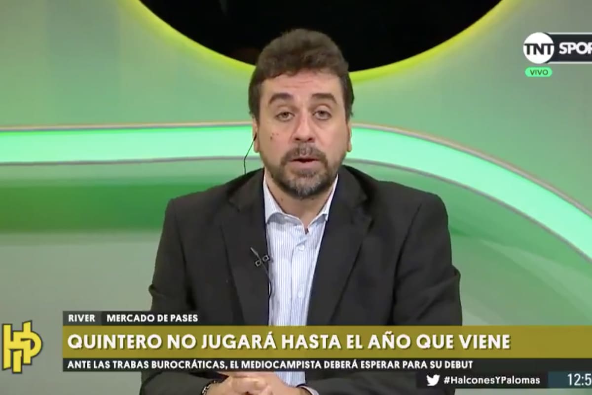 La cruda definición de Nicolás Distasio sobre Juanfer Quintero: "Insólita"