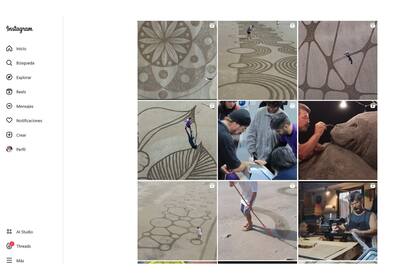 La cuenta de Arce en Instagram