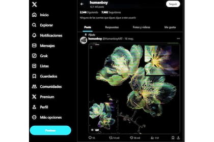 La cuenta de HumanboyART en X