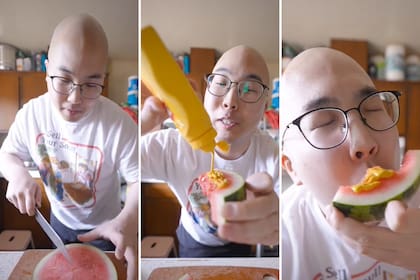 La cuenta de TikTok @yayayayummy propuso un curioso desafío en la red social que se convirtió en el último viral: probar la sandía con mostaza