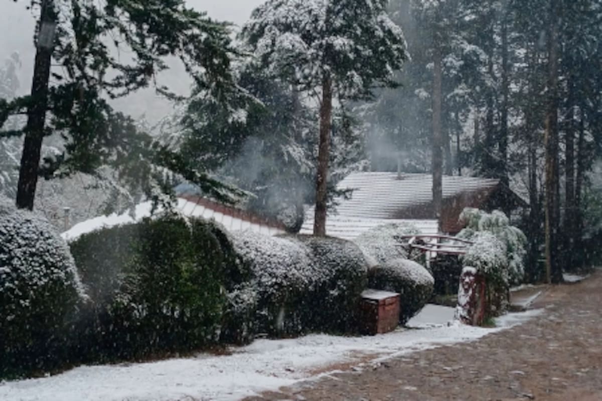 La Cumbrecita fue una de las localidades donde se registraron nevadas este sábado