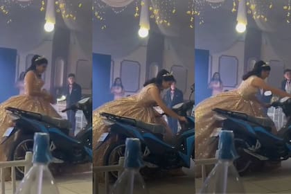 La cumpleañera recibió un especial regalo y todo casi termina en tragedia (Captura video)