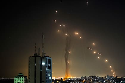 La Cúpula de Hierro en acción por los disparos de misiles desde Gaza