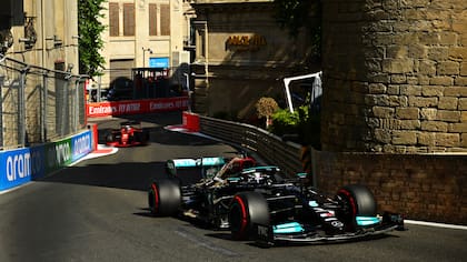 La curva 8 del circuito callejero de Bakú, la del Castillo, es la más estrecha de todo el calendario
