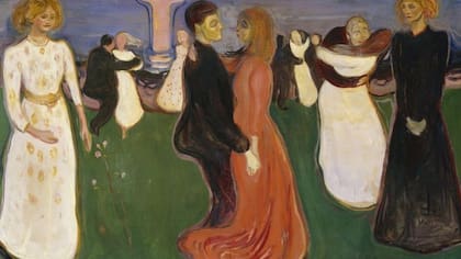 "La danza de la vida" es otra de las obras más conocidas del artista noruego.