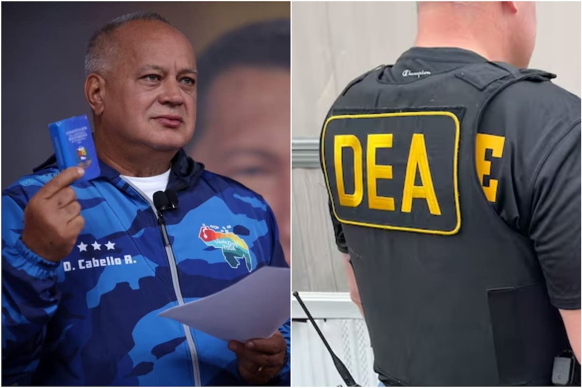 La DEA mantiene vigente la recompensa por la captura de Diosdado Cabello