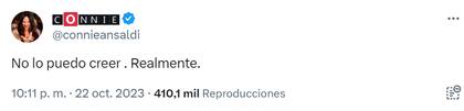 La decepción de Connie Ansaldi
