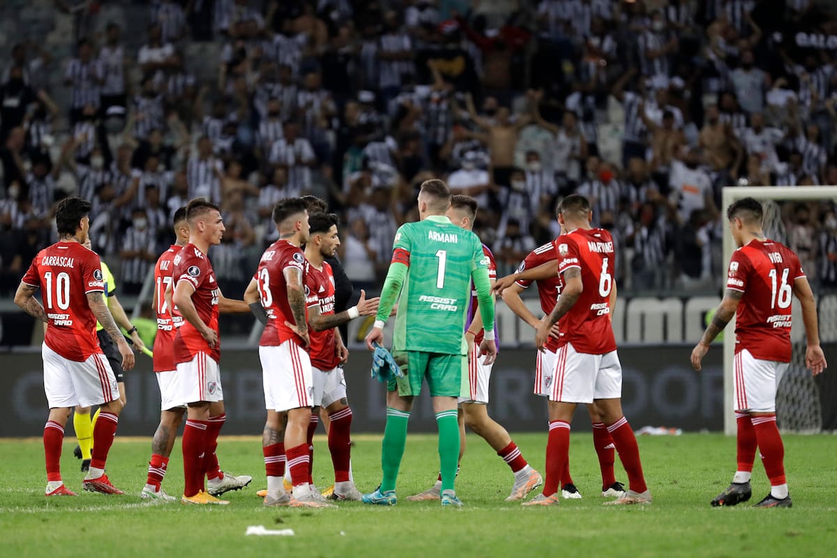 La decepción de Franco Armani y sus compañeros; River fue superado claramente por Atlético Mineiro en Belo Horizonte