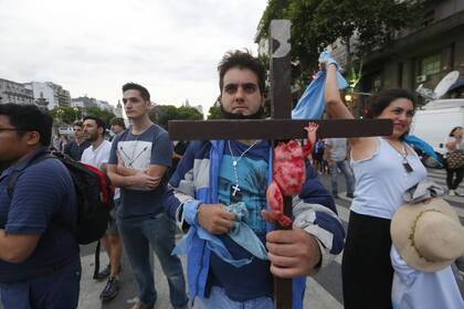Los militantes pro vida se manifestaron en contra de la ley