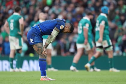 La decepción de Monty Ioane en la derrota de Italia ante Irlanda en Dublín, por el Seis Naciones