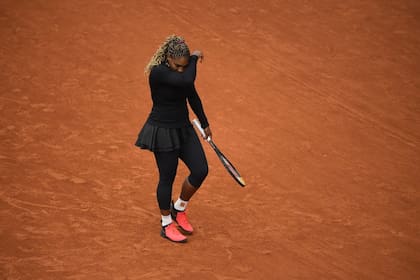 La decepción de Serena Williams, que quedó al margen del certamen de Grand Slam en el Bois de Boulogne