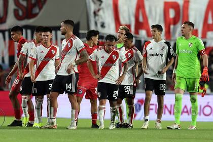 La decepción, una constante en los gestos de los jugadores de River