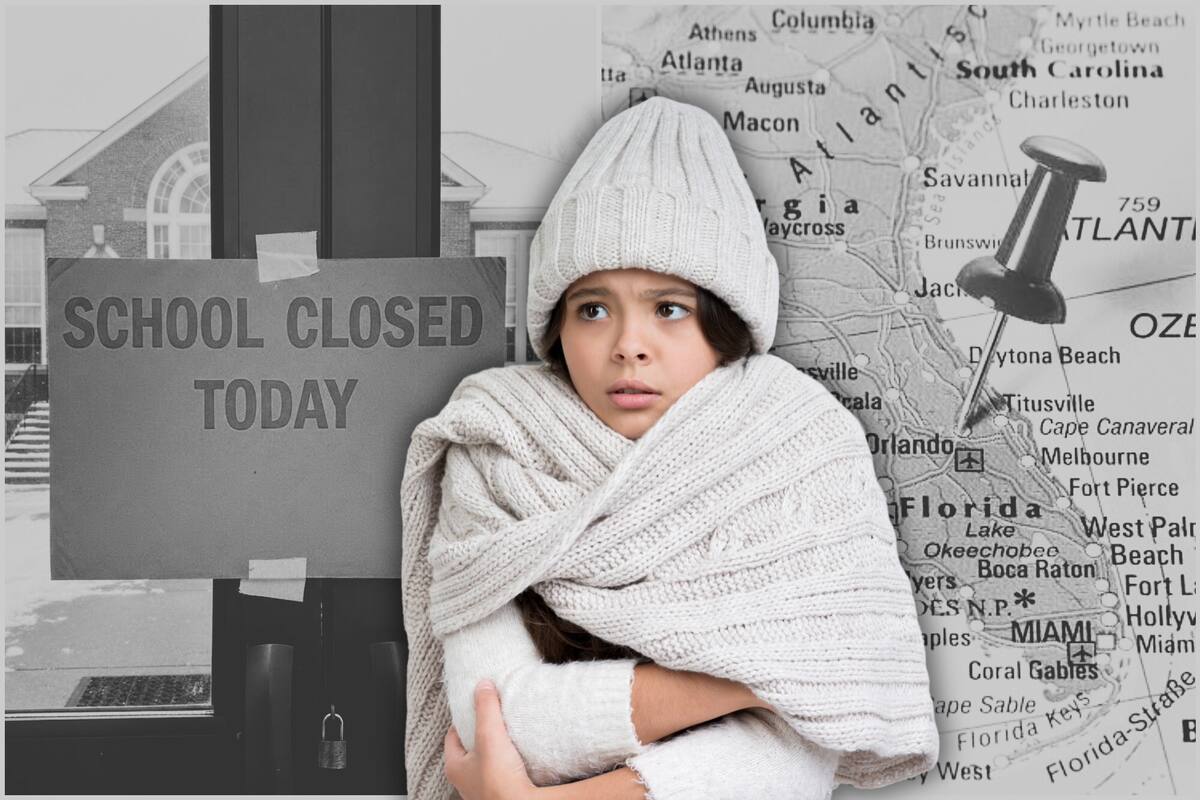 La decisión de cerrar escuelas en Florida ante una ola de frío no depende de un umbral exacto de temperatura o nieve, sino de una evaluación integral