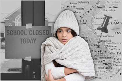 La decisión de cerrar escuelas en Florida ante una ola de frío no depende de un umbral exacto de temperatura o nieve, sino de una evaluación integral
