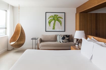 La deco es sobria y moderna en el hotel Janeiro.