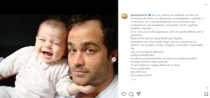 La dedicatoria de Gastón Pauls en el 15 cumpleaños de Muna