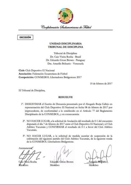 La definición de Conmebol