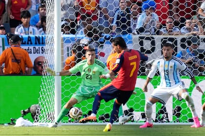 La definición de Ferran Torres para marcar el gol de España