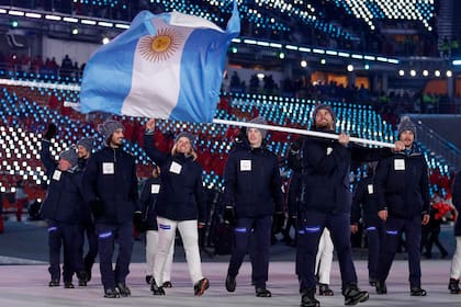 La delegación argentina en PyeongChang