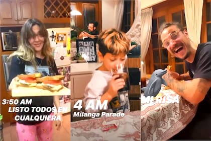 La delirante previa de Jimena Barón con Daniel Osvaldo y su hijo Morrison.